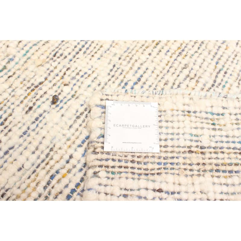 ECARPETGALLERY Braid weave Sienna Cream Wool Rug - 4'11 x 8'1