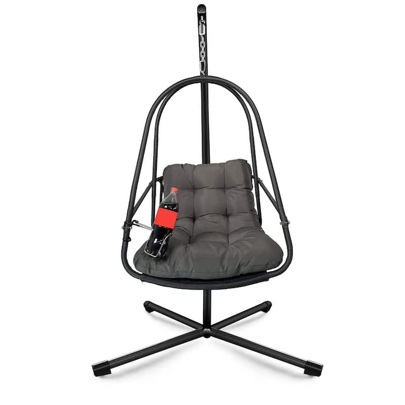 Rattan Egg Hanging Chair with Stand