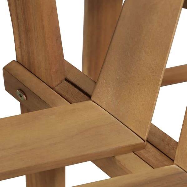 Shop Vidaxl Tree Bench Half Hexagonal 63 Solid Acacia Wood Free