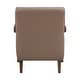 preview thumbnail 37 of 71, Leland Leather Match Accent Chair