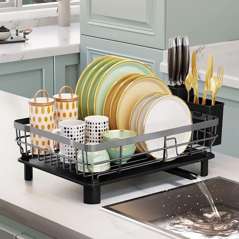 2Tier Dish Drying Rack for Kitchen Counter Bed Bath & Beyond 39850955