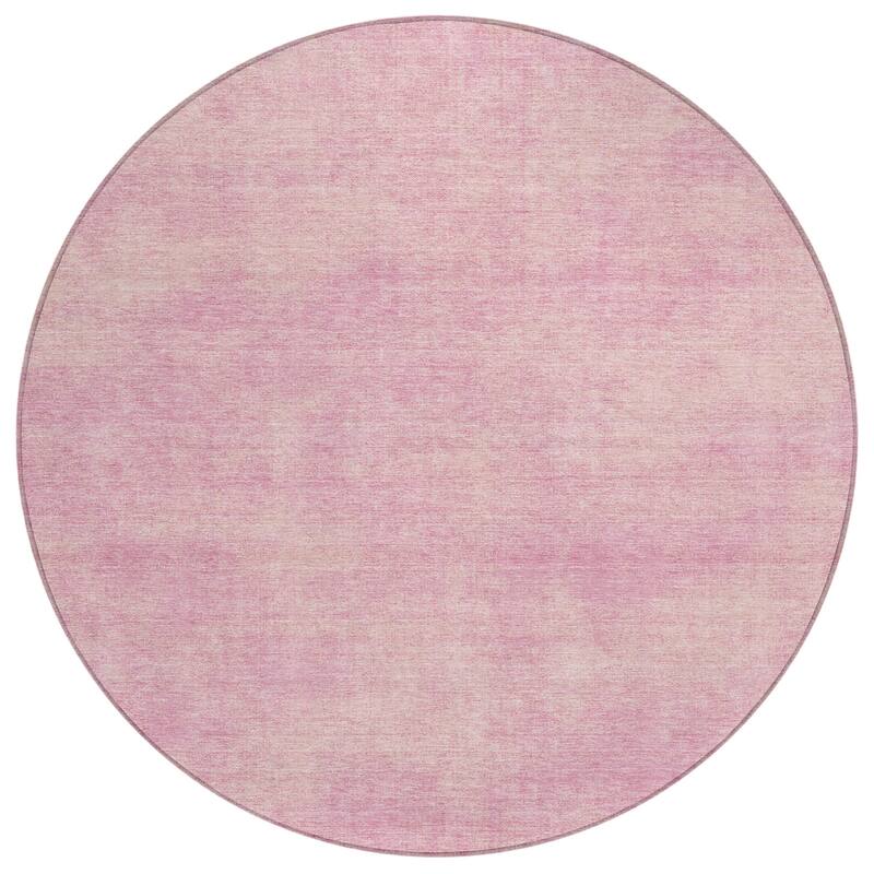 Machine Washable Indoor/ Outdoor Simple Solid Chantille Rug