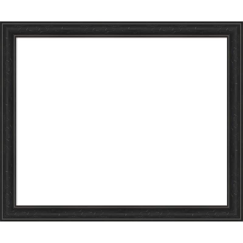 Amanti Art Shipwreck Black Narrow Framed Dry Erase Magnetic Board