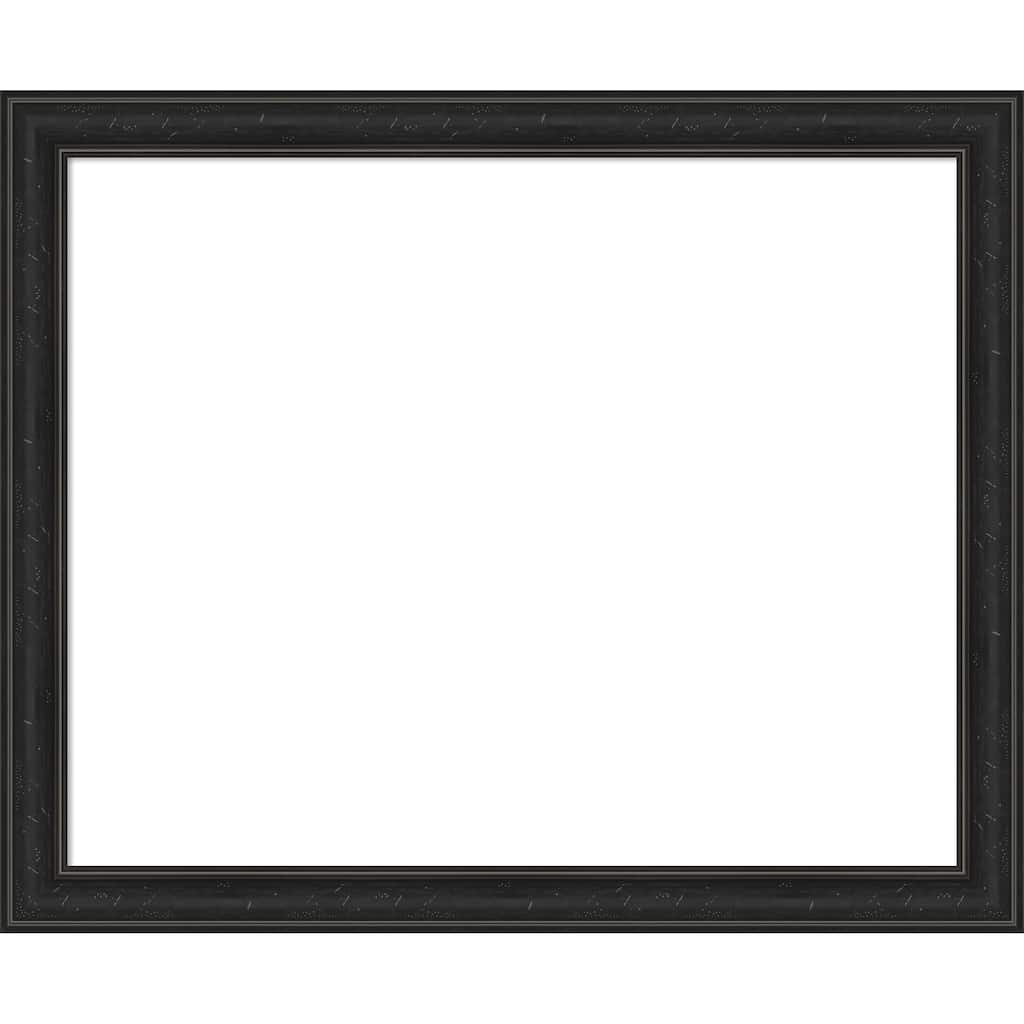 Amanti Art Shipwreck Black Narrow Framed Dry Erase Magnetic Board