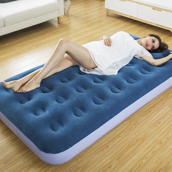Twin size inflatable bed top