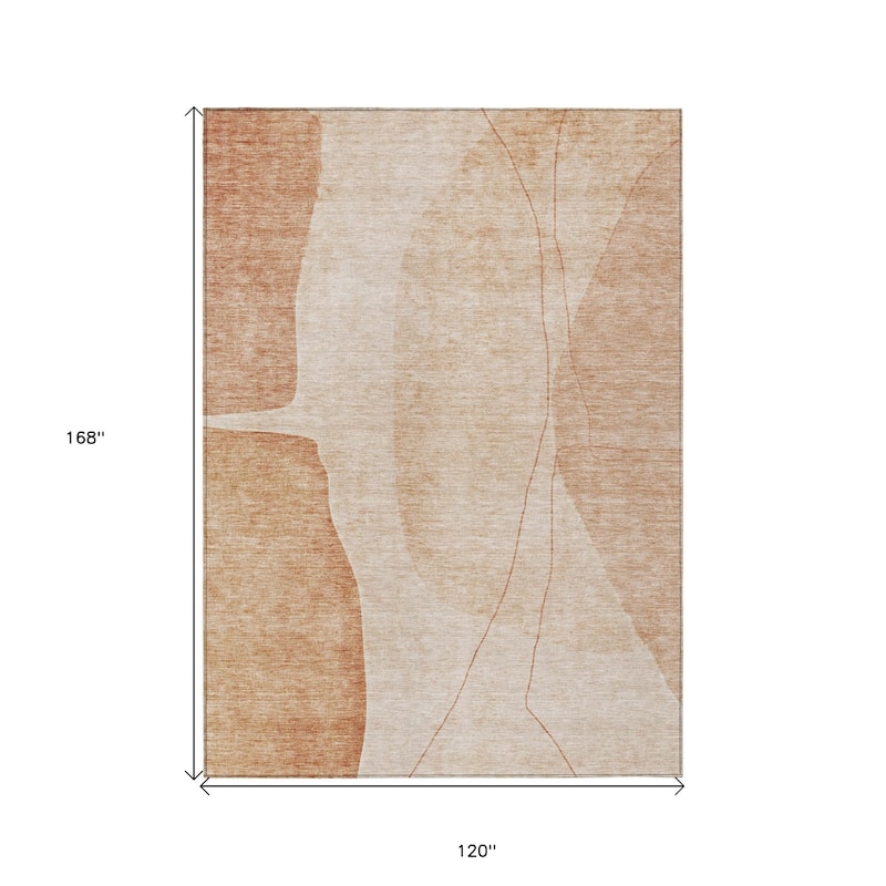 HomeRoots Abstract Transitional Rectangle Outdoor Rug