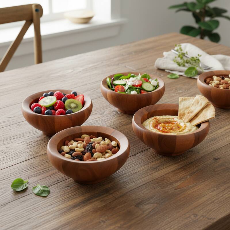 Nambe Set of 4 Yaro Salad Bowls - 36 oz