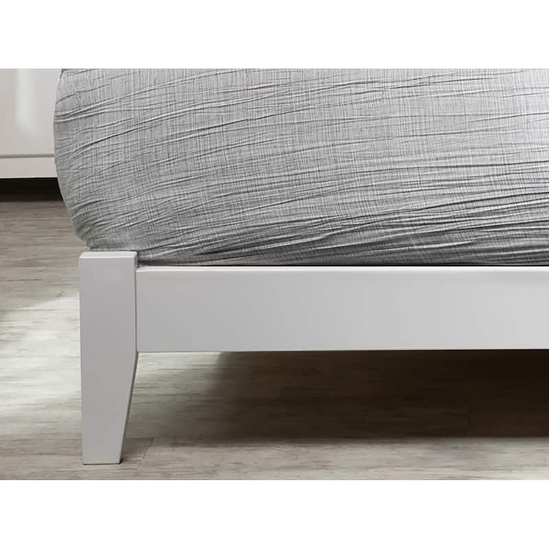 Renaissance Low Profile Platform Bed - Full Size - Hardwood Frame & Arched Headboard