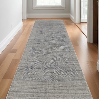 Soju Abstract Modern Woven Durable Area Rug By HomeRoots - 10' Runner