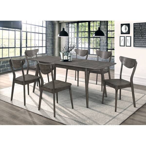 Shop Carson Carrington Landvetter Dark Grey Butterfly Leaf Dining