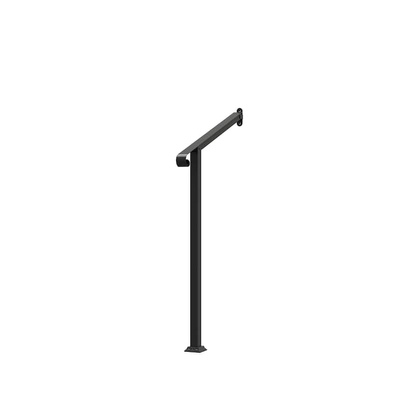 Duty Wrought Iron Outdoor Handrail Safety Rail for Steps, Porches