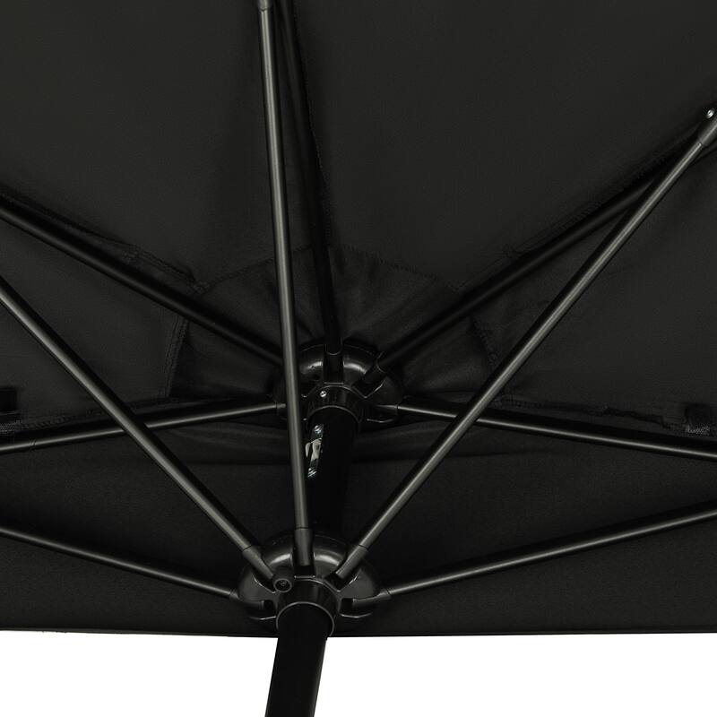 Island Umbrella Lanai 9-ft Half Umbrella With Polyester Canopy