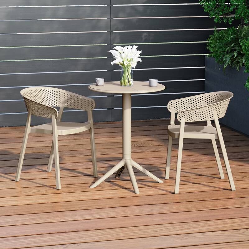 Frond and Form 2-Person Outdoor Round Dining Set