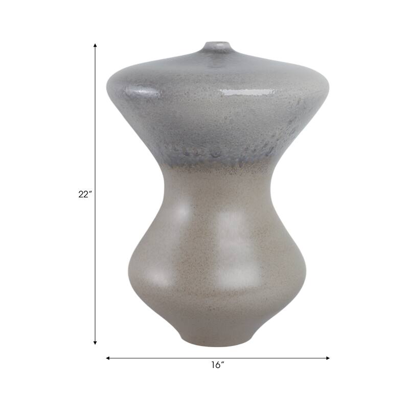 Pottery Vase Sculptural Curved Silhouette Handcrafted Artesa Trend