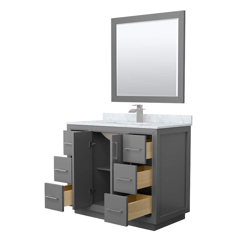 Wyndham Collection WCF1111-42S-NAT-M34 Icon 42" Free Standing Single