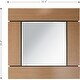 preview thumbnail 6 of 4, Barnes 35.4 in. x 35.4 in. Casual Square Framed Classic Accent Mirror - 0.9"L x 35.4"W x 35.4"H