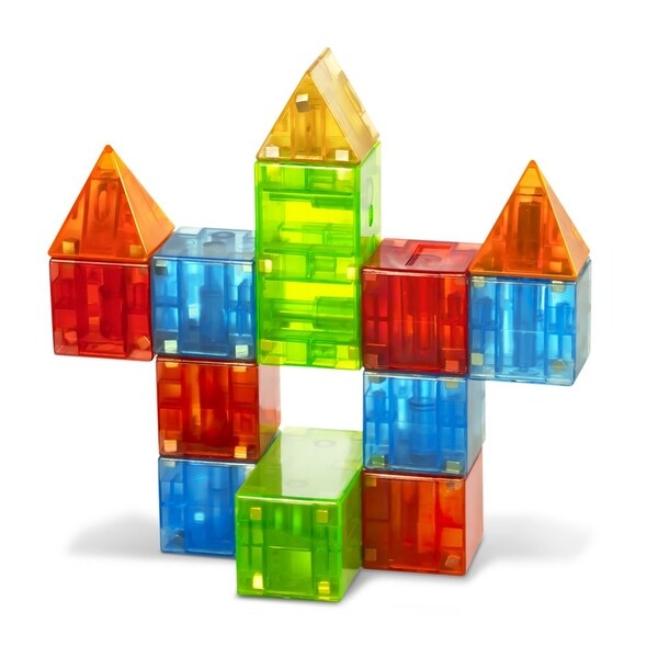 Magna-Qubix 3D Magnetic Building Shapes (19 Pieces) - Bed Bath