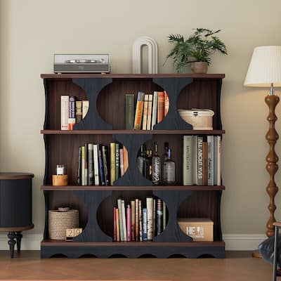 Modern 3-Tier Asymmetrical Bookshelf/Display Shelf