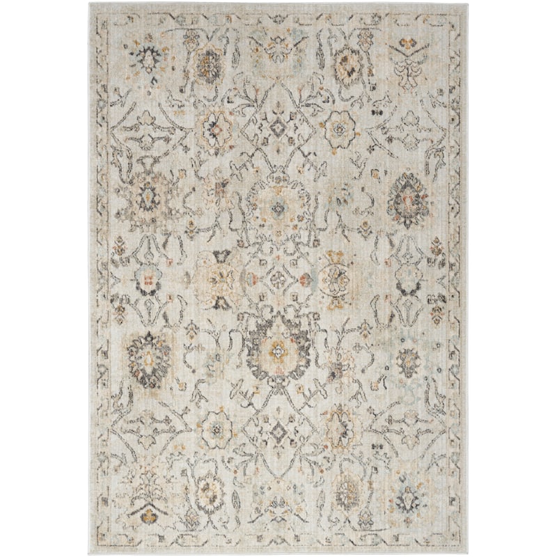 Nourison Oushak Home Indoor Persian Area Rug - 5' 5" x 7' 3" - Grey
