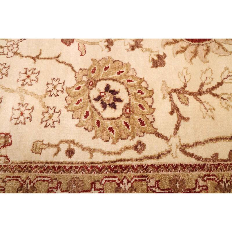 ECARPETGALLERY Hand-knotted Jamshidpour Cream Wool Rug - 8'10 x 11'10