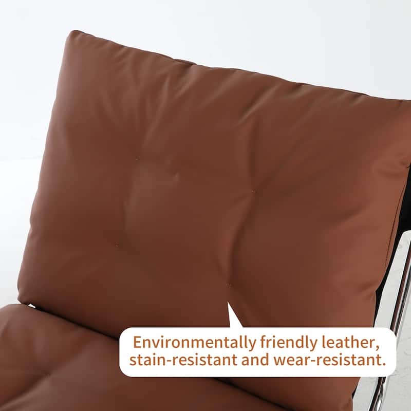 Living Room Chairs with Metal Legs and Soft Padded