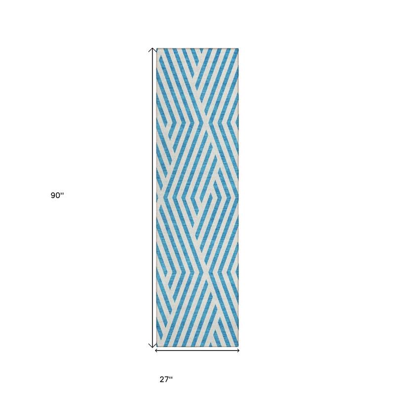 Lava Abstract Shapes Weather Resistant Blended Style Outdoor Rug