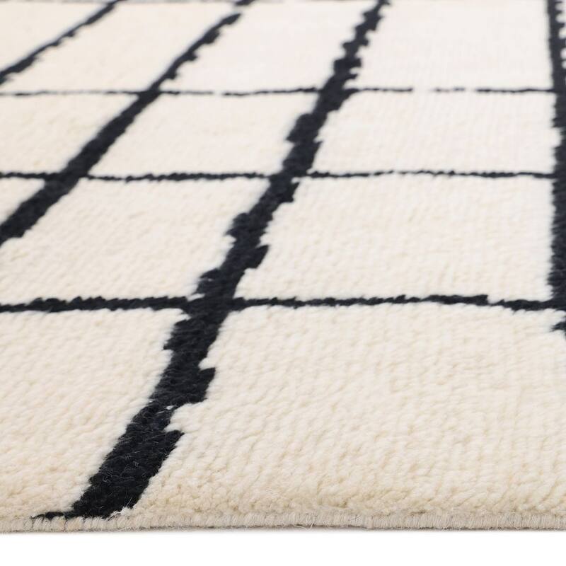 Overton Handmade Boho Moroccan Area Rug