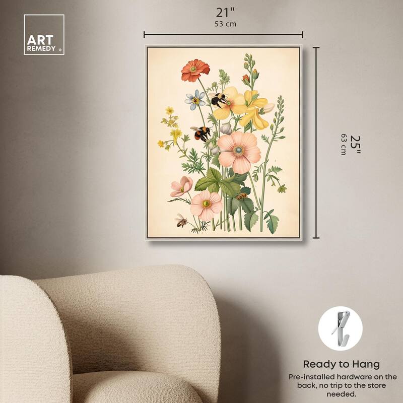 Pollinator Portrait I Canvas by Art Remedy