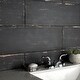 preview thumbnail 1 of 16, Merola Tile Retro Nero 8.25" x 23.5" Porcelain Floor and Wall Tile