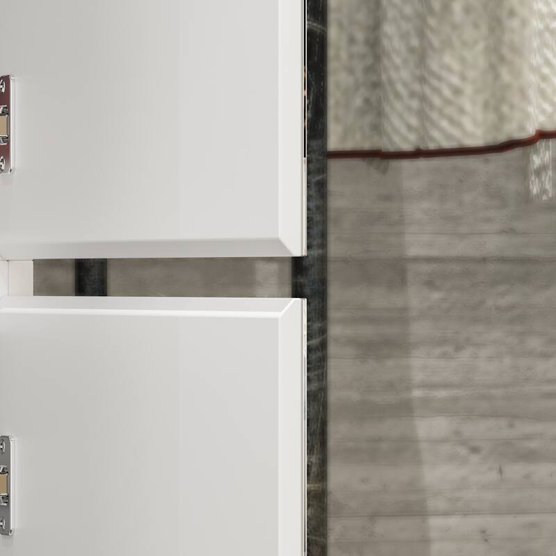 Modular Mirror Wardrobe White Bedroom Cabinet Storage Cabinet Armoire