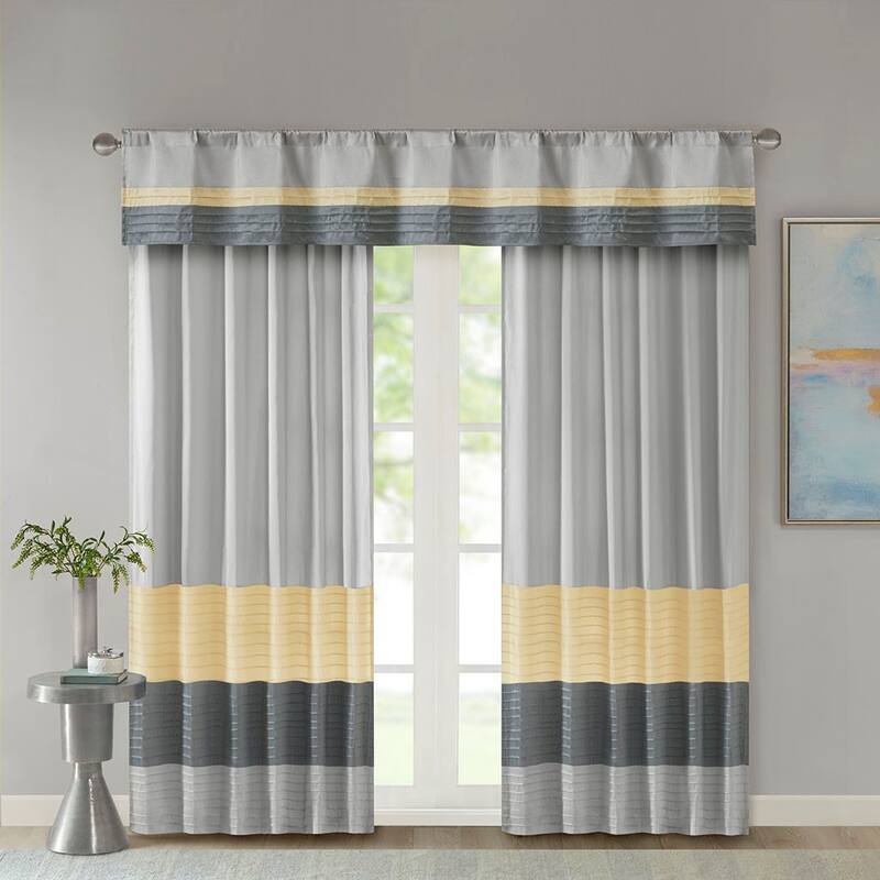 Polyoni Pintuck Curtain Panel