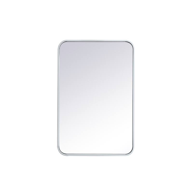 Ezra Soft Corner Metal Rectangular Mirror