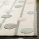 preview thumbnail 5 of 12, SAFAVIEH Handmade Kids Yasmeen Dotted Stripe Wool Rug