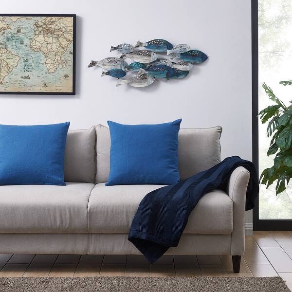 Shop Danya B School Of Fish Modern Coastal Metal Wall Art Overstock 22250998