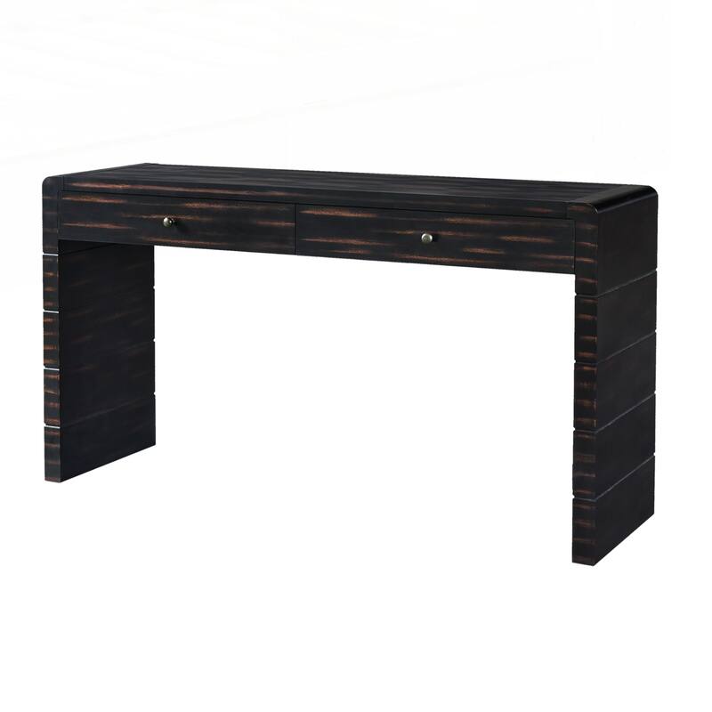 Curved Console Table with Storage