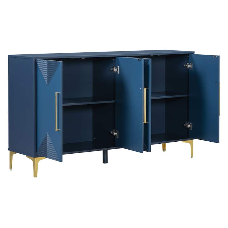 59.8''W Four-Door Cabinet - N/A