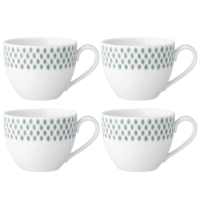 Noritake Hammock Set of 4 Teacups, 10 oz. - Green