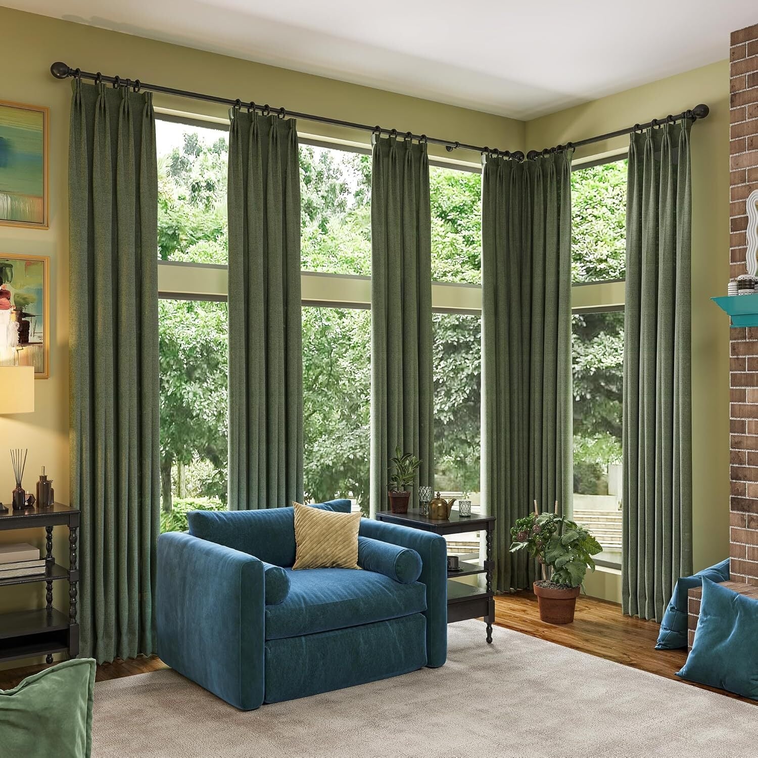 Long Linen Blackout Curtains 2 Panels Set - On Sale - Bed Bath \u0026 Beyond -  42759047, image size:1500x1500