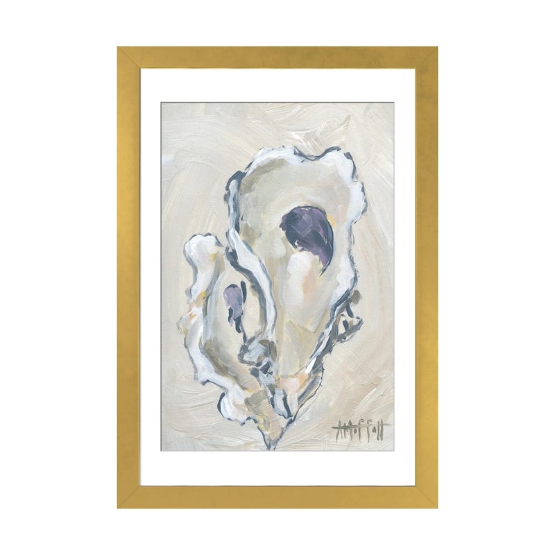 iCanvas "Beige Oyster II" by April Moffatt - Gold - 24x16x1