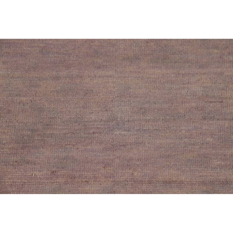 Brown Gray Gabbeh Oriental Area Rug Hand-Knotted Wool Carpet - 4'11" x 6'6"