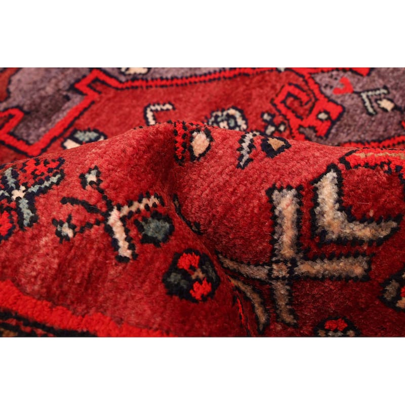 ECARPETGALLERY Hand-knotted Konya Anatolian Dark Red Wool Rug - 4'8 x 6'9