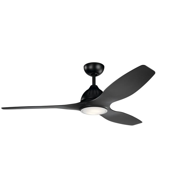 Kichler Jace 60" 3 Blade Indoor Ceiling Fan with Blades, LED Light Kit - Satin Black