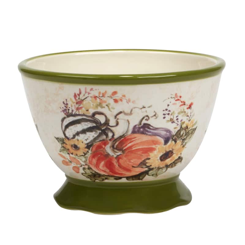 Certified International Harvest Morning Ice Cream/Dessert Bowls, Set of 4 - 18 Oz.