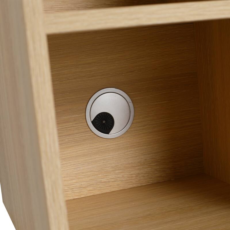 12 Inch Small Wall Mounted Storage Shelves, Bathroom Storage, Plywood, American White Oak