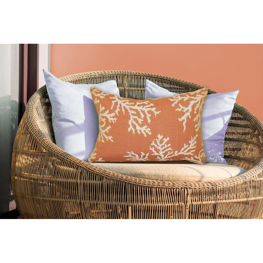 Liora Manne Marina Coral Edge Indoor/Outdoor Pillow