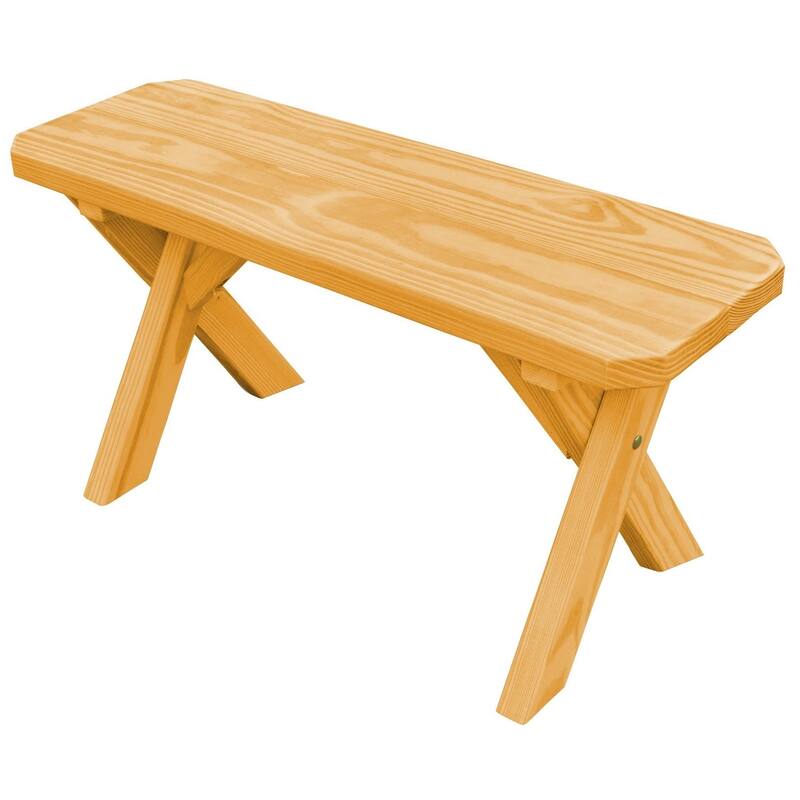Pressure Treated Pine 3' Crossleg Bench