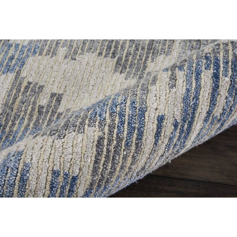 Nourison Ellora Contemporary Modern Abstract Linear Wool Area Rug