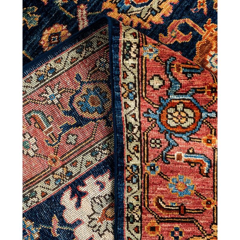 Serapi One-of-a-Kind Hand-Knotted Area Rug - Blue - 4' 3" x 5' 10"
