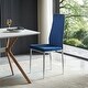 preview thumbnail 12 of 31, Grondin Modern Minimalist Style Upholstered Dining Chair Set with High Density Sponge Padded and Chrome Metal Legs