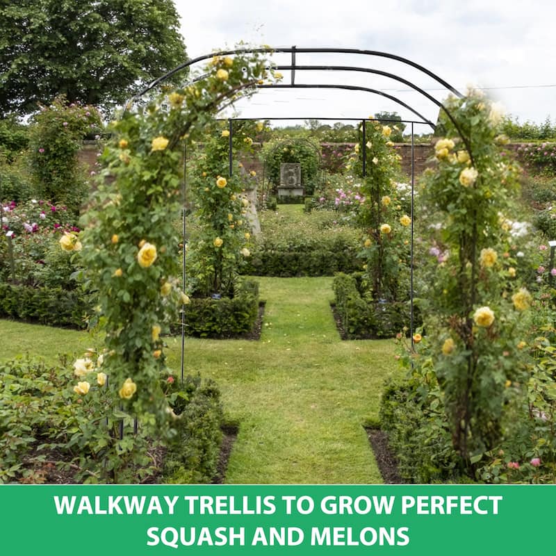DoCred Garden Trellis for Climbing Plants, Outdoor Metal Trellis